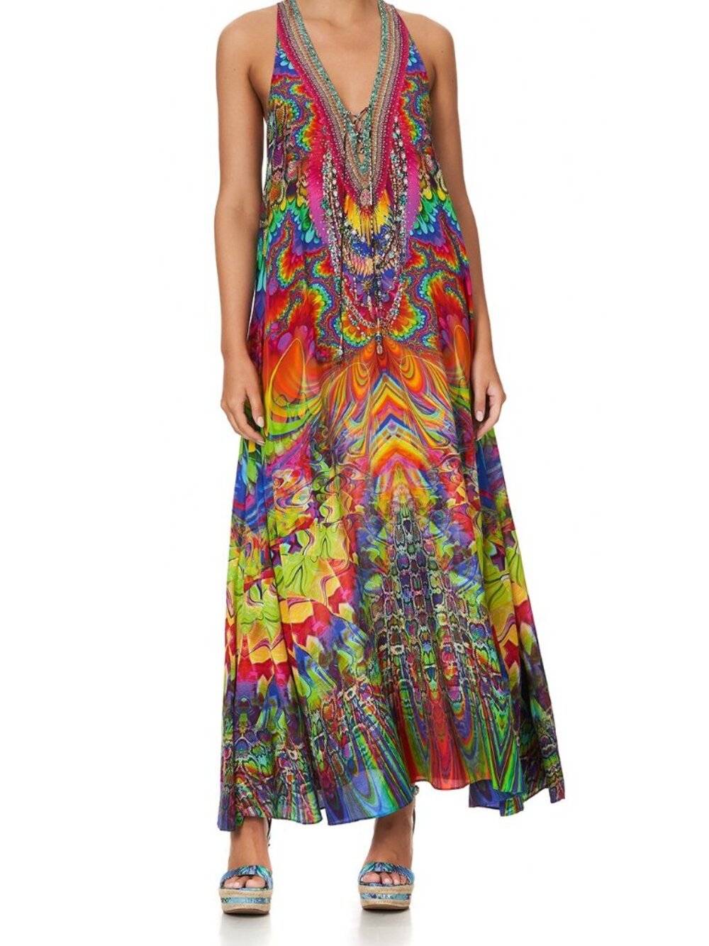 NWOT Camilla Coming Down from Cosmos maxi dress sz S $699